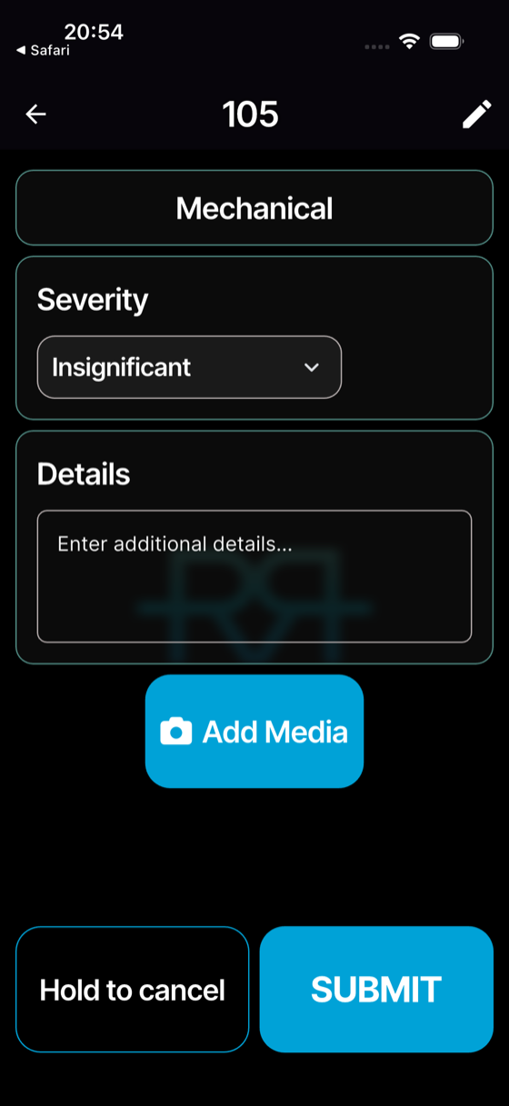 Set the **Severity** — Insignificant, Minor, Major, or Critical.